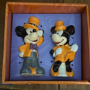 Mickey & Minnie Mouse Halloween Salt & Pepper Shakers